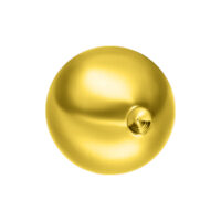Boule Clip In Titane Jaune 5,0 mm Boule Clip In Titane Jaune sur fond blanc, taille 5,0 mm