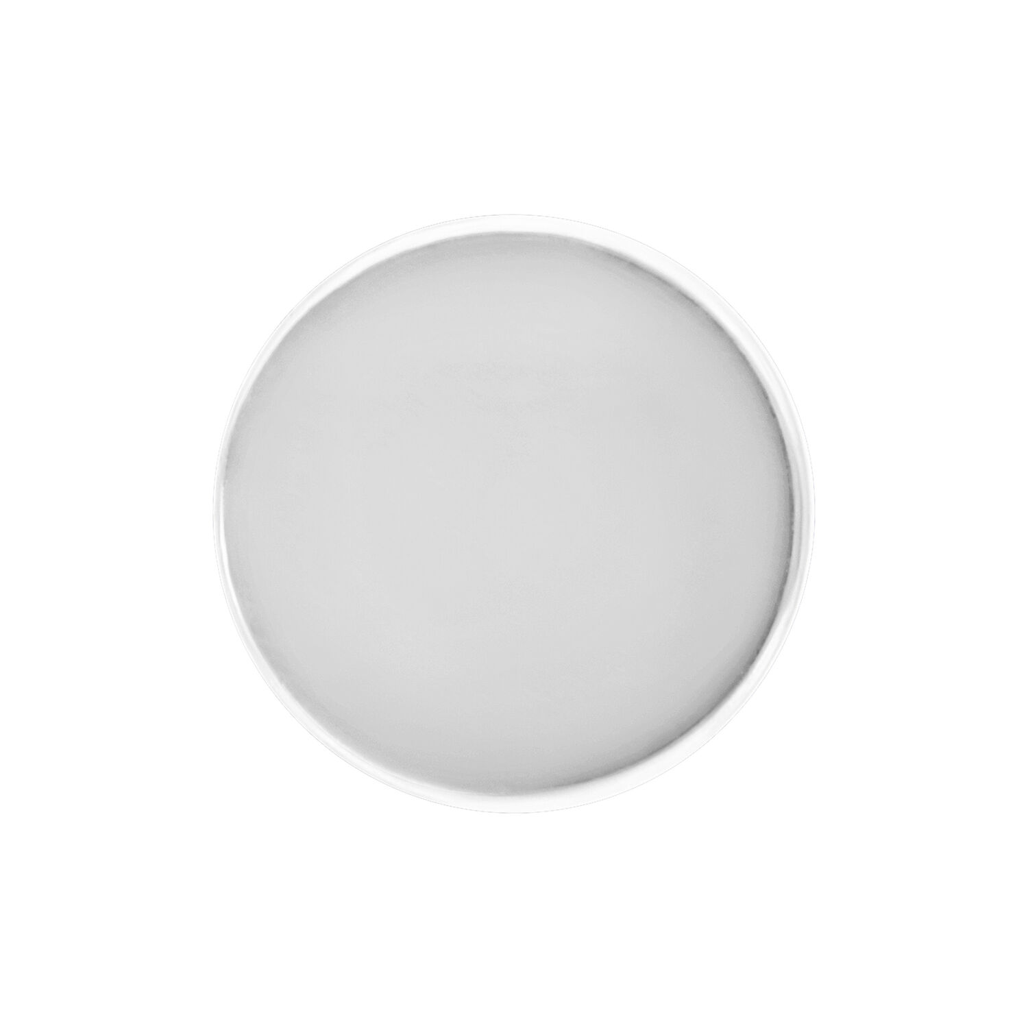 Disque Push Fit argenté Disque Push Fit argenté rond en titane sur fond blanc