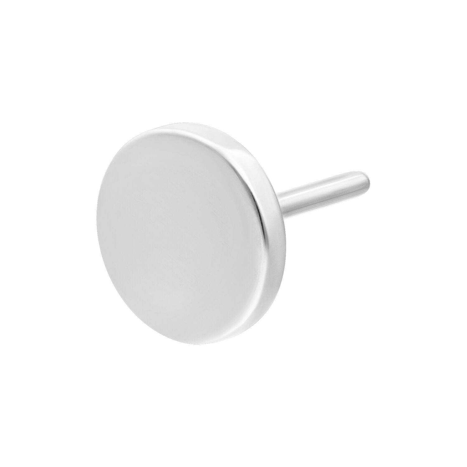 Embout Disc Push Fit Argenté en Titane Embout Disc Push Fit argenté en titane sur fond blanc