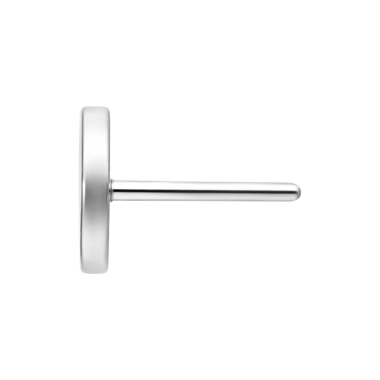 Disque Push Fit en Titane Argenté Disque Push Fit en Titane Argenté Grade 23 sur fond blanc