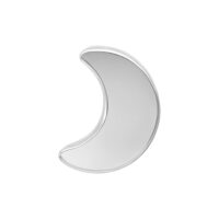 Embout Push Fit Lune en titane argenté Embout lune en titane argenté sur fond blanc