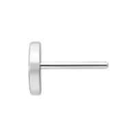 Embout Push Fit Moon en argent Embout Push Fit argenté en titane sur fond blanc