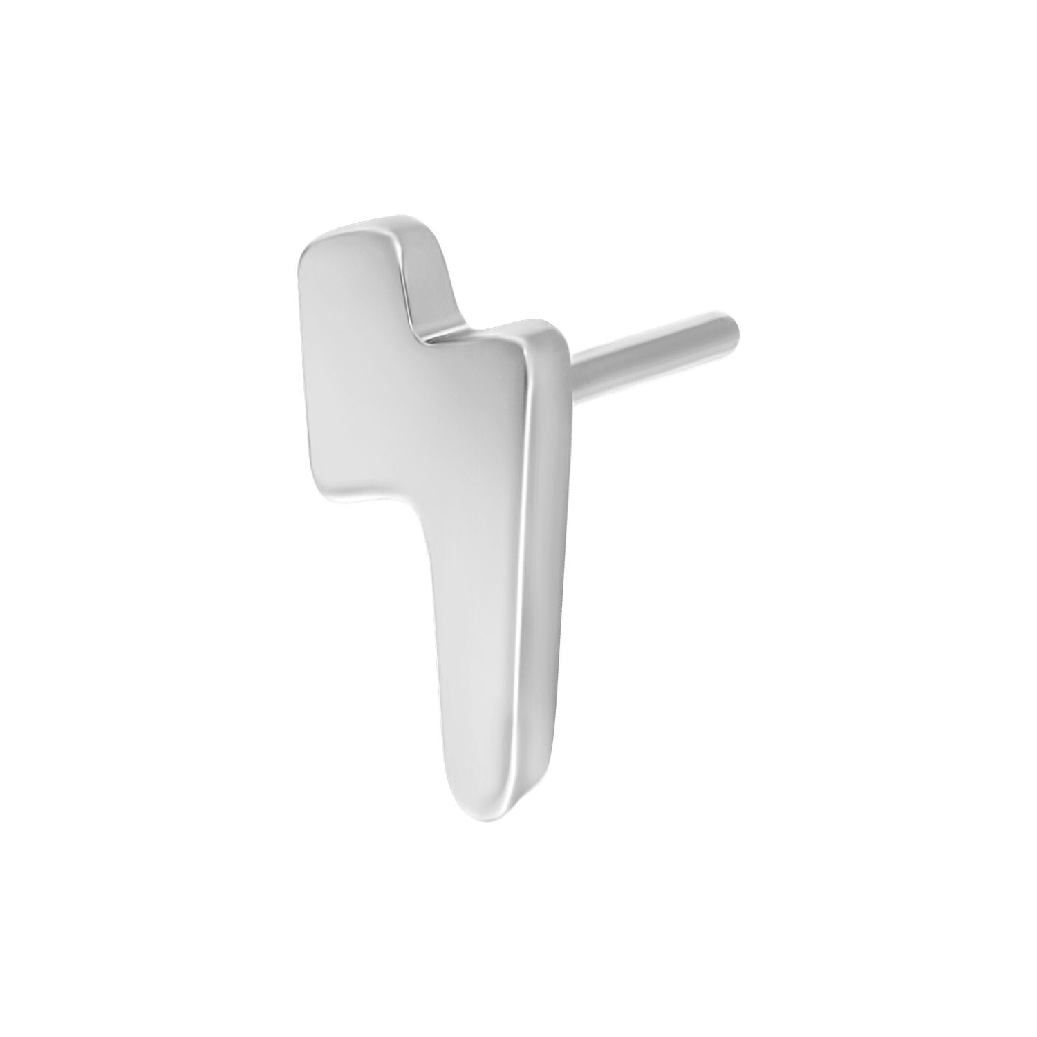 Embout Flash Push Fit en Titane Argenté Embout Flash Push Fit métallique argenté en titane sur fond blanc