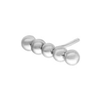 Embout Bubble Bar Push Fit Argenté Embout Bubble Bar Push Fit Argenté sur fond blanc