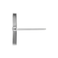 Embout libellule en titane argenté pour piercings Push Fit sur fond blanc