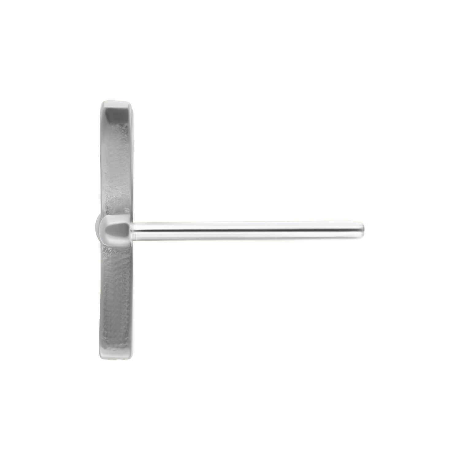 Embout libellule en titane argenté pour piercings Push Fit sur fond blanc