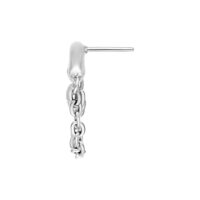 Embout Helix Double Chaîne Argenté Embout Helix argenté avec design de chaîne sur fond blanc