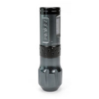 Ava Wireless Pen Machine grise 38mm Machine à tatouer sans fil Ava grise avec poignée de 38 mm sur fond blanc