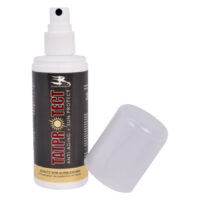 TATprotect Anti-âge SPF30 Spray 100ml Flacon spray TATprotect avec bouchon retiré sur fond blanc