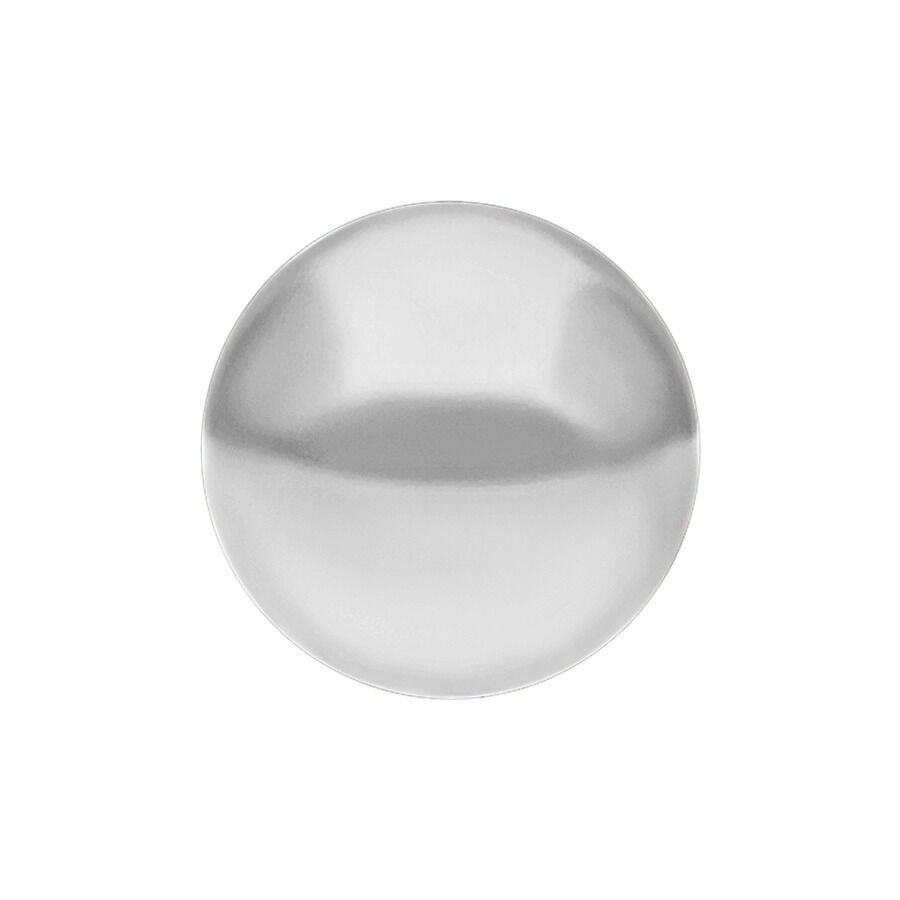 Boule filetée en titane argentée, 5 mm Boule filetée en titane argentée sur fond blanc