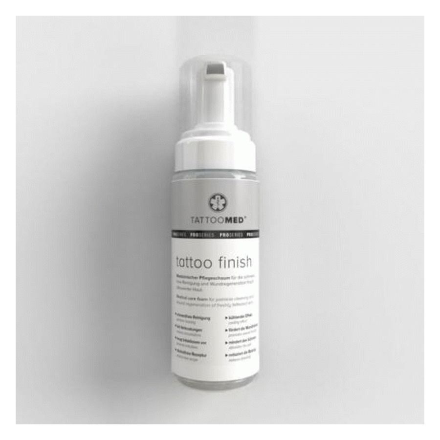 Flacon de Tattoomed Tattoo Finish sur fond blanc, 150ml