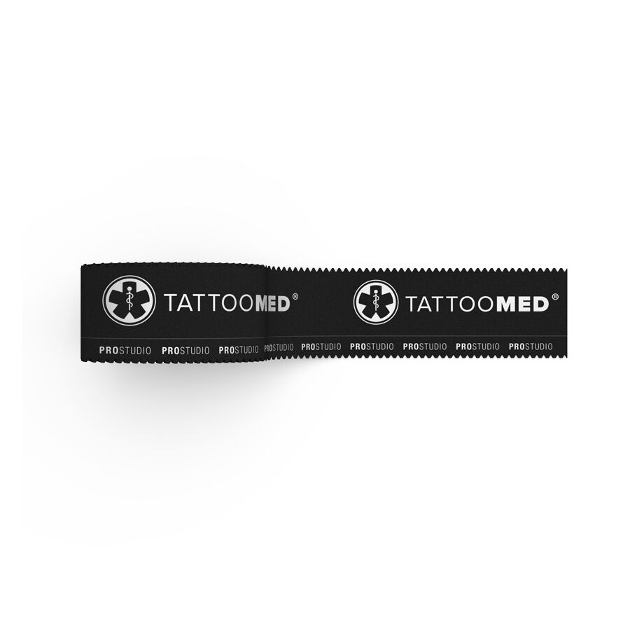 Tattoomed Studio Pro Tape en noir Tattoomed Studio Pro Tape noir sur fond blanc
