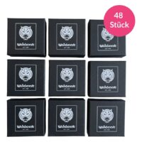 Boîtes à bijoux noires avec logo Wildcat Neuf boîtes à bijoux noires avec logo Wildcat sur fond blanc, 48 pièces