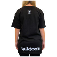 T-shirt noir oversize de Wildcat Vue arrière d'un t-shirt noir oversize avec logo Wildcat