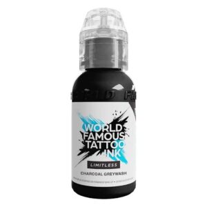Flacon World Famous Ink Limitless Grauwasch, 30 ml, sur fond blanc