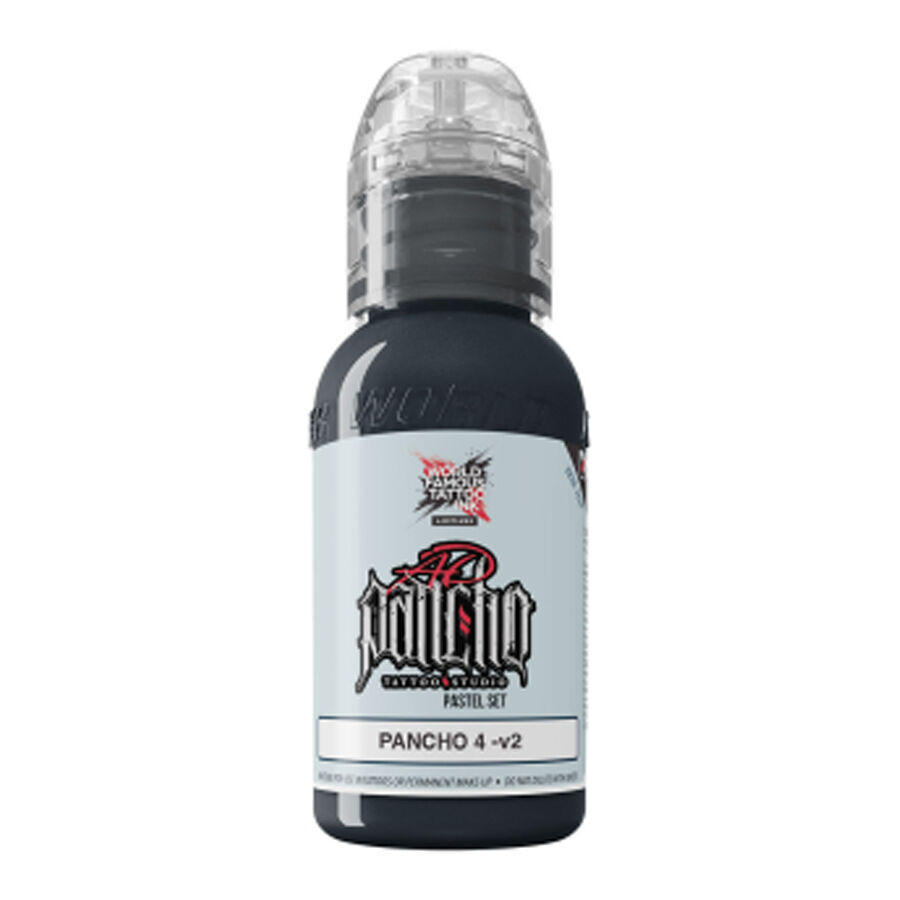World Famous Ink Limitless Pastel Grey 4 V2, 30 ml Flacon de 30 ml de World Famous Ink Limitless Pastel Grey 4 V2 sur fond blanc