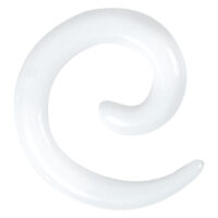 Spirale en acrylique blanc de Wildcat Spirale en acrylique blanc sur fond neutre en forme de spirale