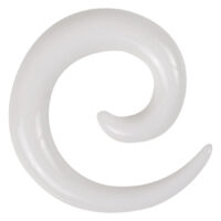 Spirale en acrylique blanc de Wildcat Spirale en acrylique blanc et brillant sur fond neutre
