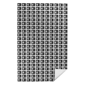 Stickers Wildcat noirs et blancs sur une feuille, 200 pièces