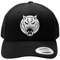 Casquette Snapback noire Wildcat avec logo Casquette Snapback noire avec logo Wildcat sur fond blanc