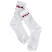 Chaussettes blanches Wild Socks XXXV taille 36-40 Chaussettes blanches Wild Socks XXXV en coton, taille 36-40, sur fond blanc