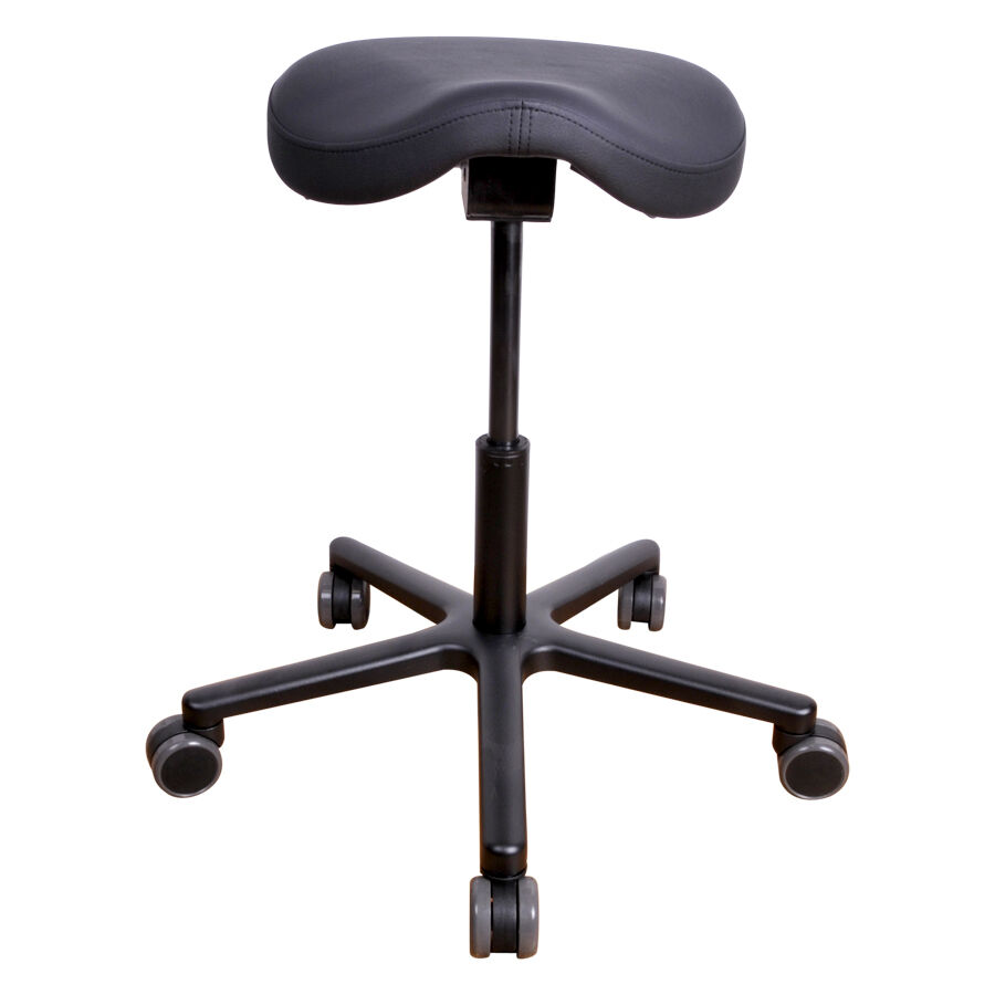 T4 Gentleman Workingchair en similicuir T4 Gentleman Workingchair noir avec revêtement en similicuir et base en aluminium
