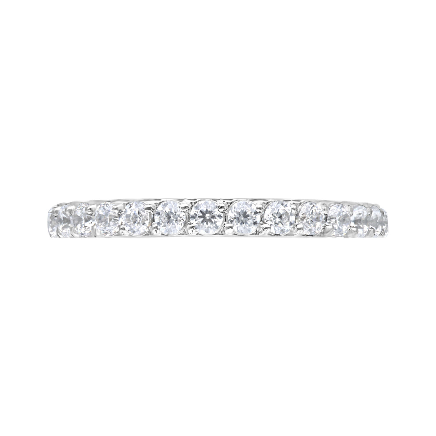 Clicker en cristal pavé argenté 6 mm Clicker en cristal pavé argenté en titane avec cristaux clairs, 6 mm