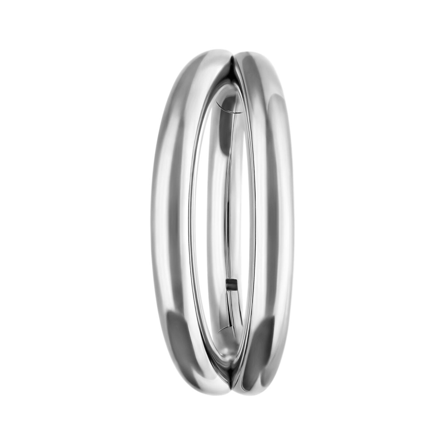 Clicker Piercing Double Rangée Argenté Clicker Piercing Double Rangée Argenté sur fond blanc