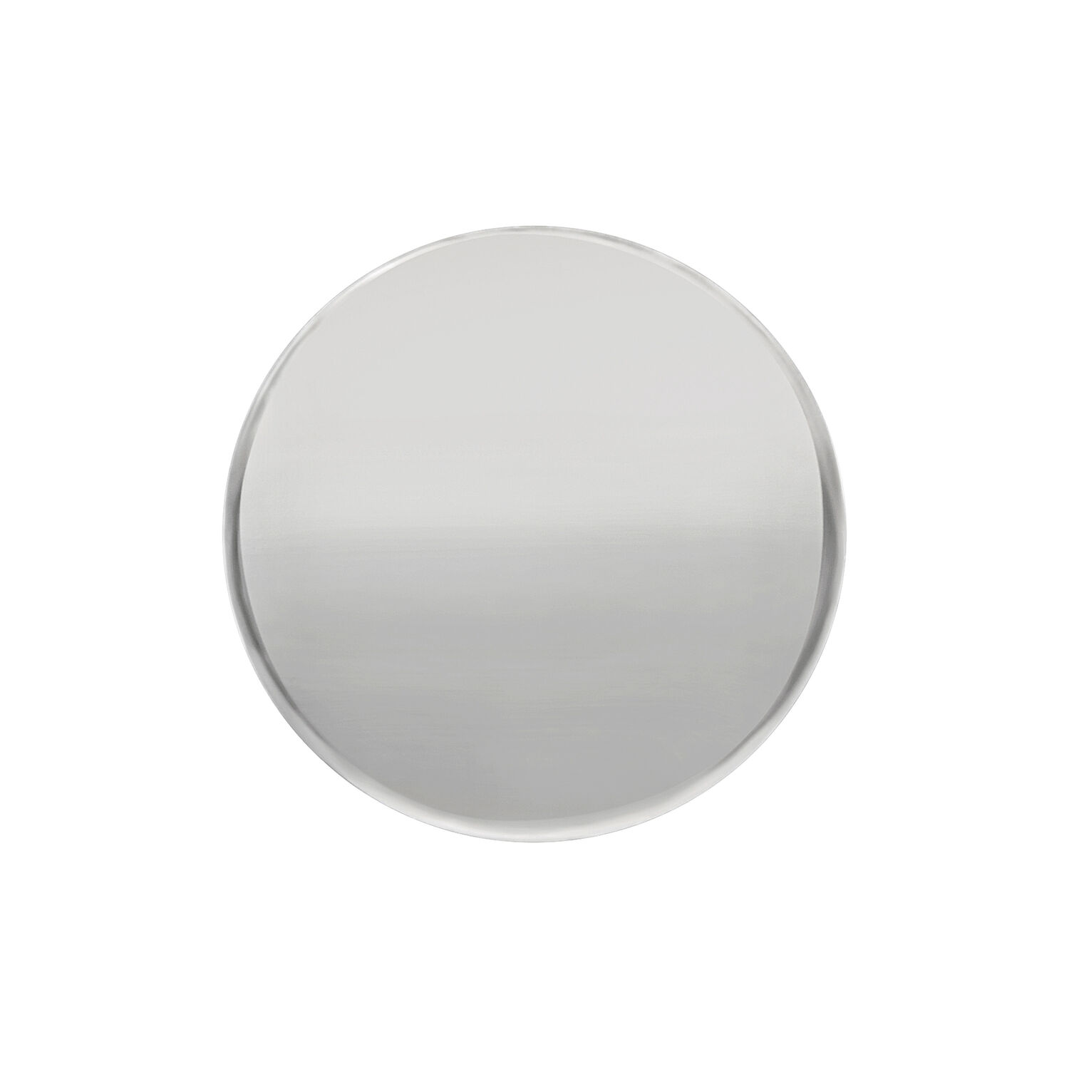 Embout en titane argenté pour piercings Embout rond en titane argenté sur fond blanc