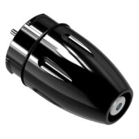 Moteur Xion noir avec boîtier Moteur Xion noir avec boîtier brillant sur fond blanc