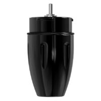 Moteur Xion noir avec boîtier Moteur Xion noir avec boîtier brillant sur fond blanc