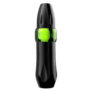 Xion Pen Kryptonite noir avec anneau vert clair sur fond blanc