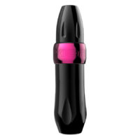 Xion Pen Bubble Gum en rose de Wildcat Xion Pen noir avec anneau rose sur fond blanc