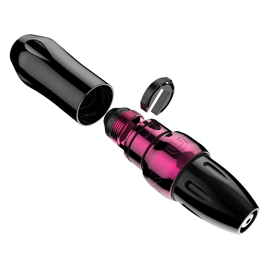Xion Pen Bubble Gum en rose en aluminium Xion Pen Bubble Gum en rose, en aluminium, sur fond blanc