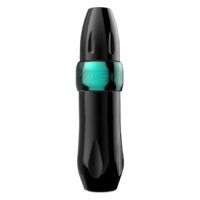 Xion Pen Seafoam en bleu de Wildcat Machine à tatouer Xion Pen bleue sur fond blanc