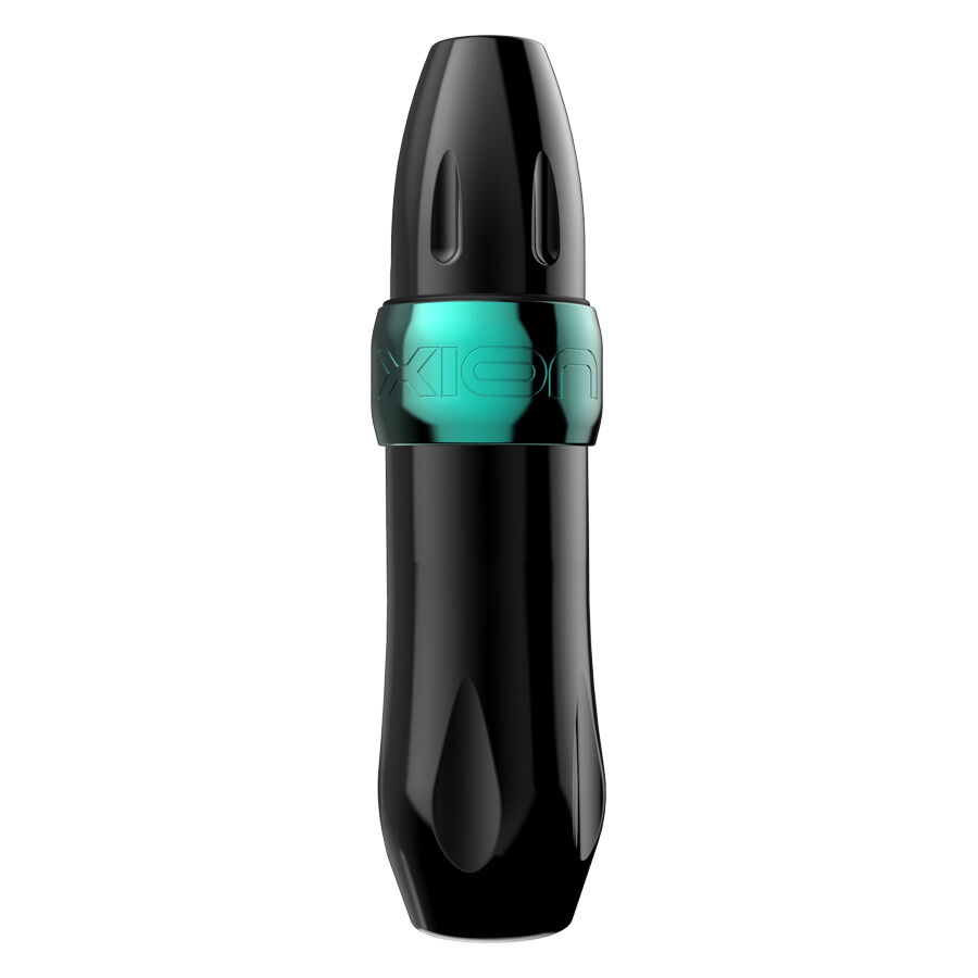 Xion Pen Seafoam en bleu de Wildcat Machine à tatouer Xion Pen bleue sur fond blanc