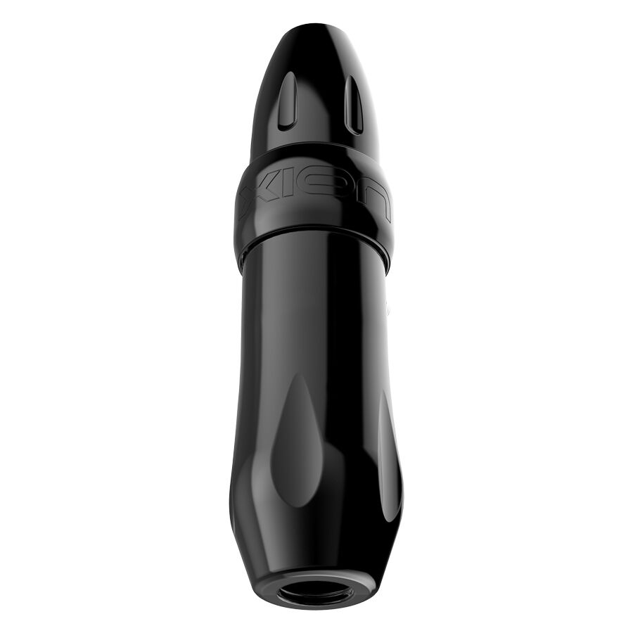 Machine Xion Rotary noire en aluminium sur fond blanc