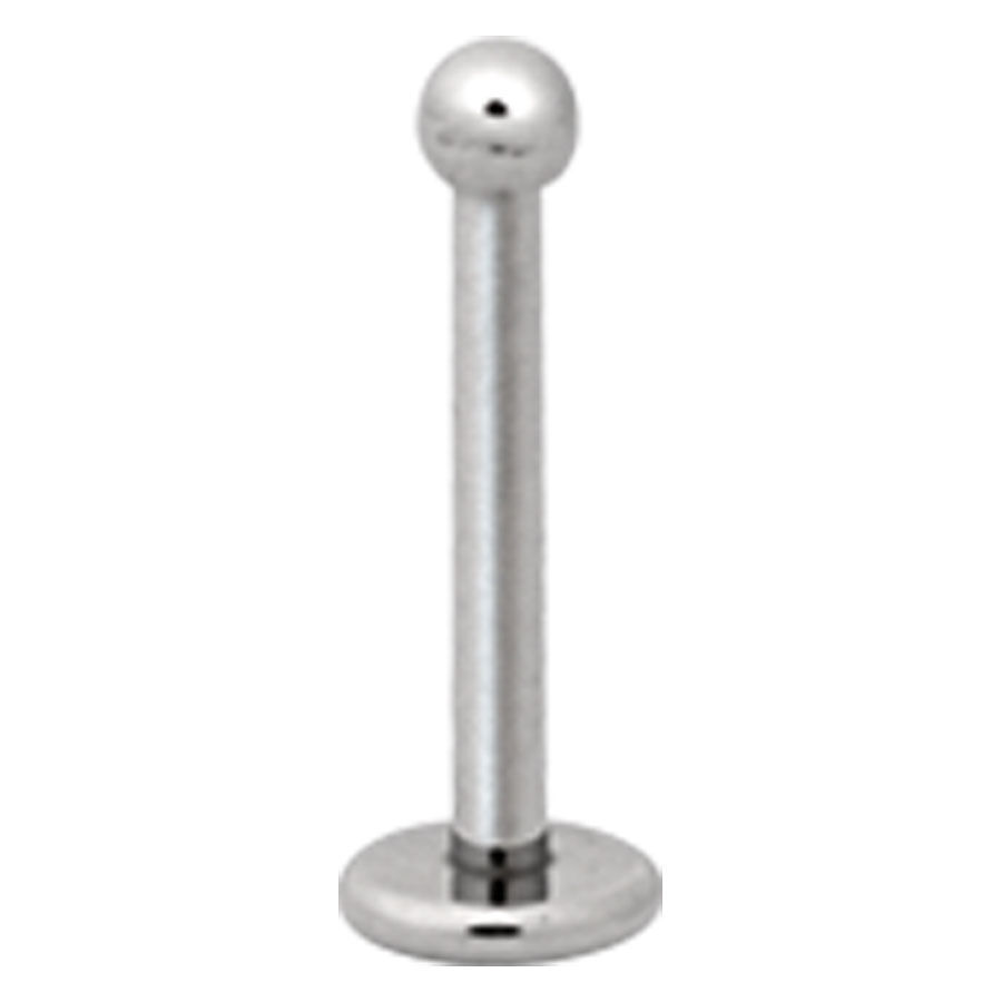 Piercing Labret Caviar en Titane Argenté Piercing labret en titane argenté avec boule sur fond blanc