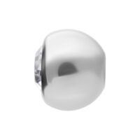 Boule de cristal facettée claire 8mm Boule facettée argentée avec cristal clair, fond de studio