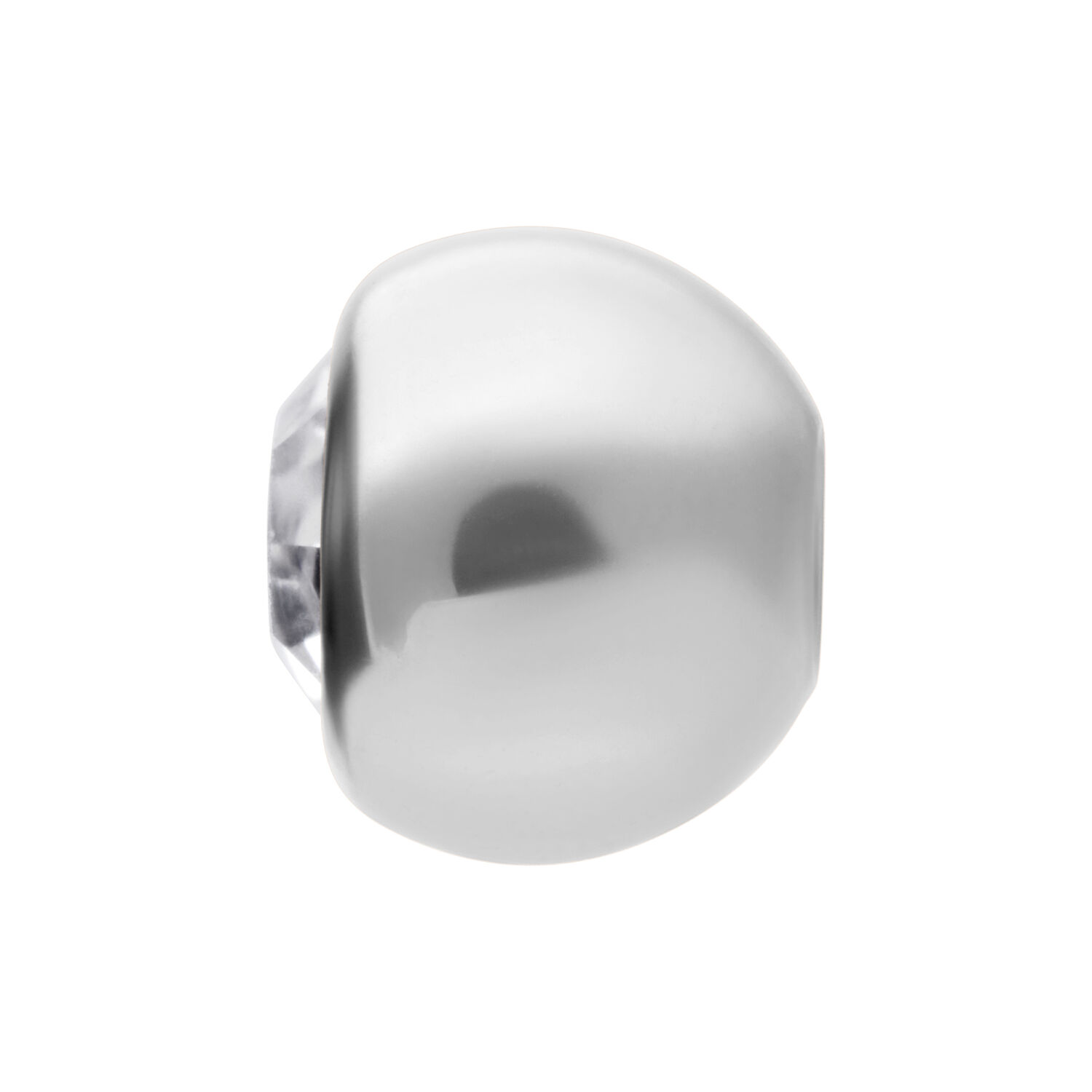 Boule de cristal facettée claire 8mm Boule facettée argentée avec cristal clair, fond de studio
