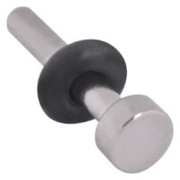 Piercing Keeper en Titane Argenté Highline Piercing Keeper en titane argenté sur fond blanc avec détail noir