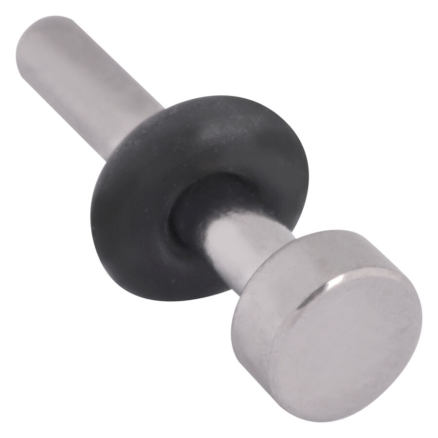 Piercing Keeper en Titane Argenté Highline Piercing Keeper en titane argenté sur fond blanc avec détail noir