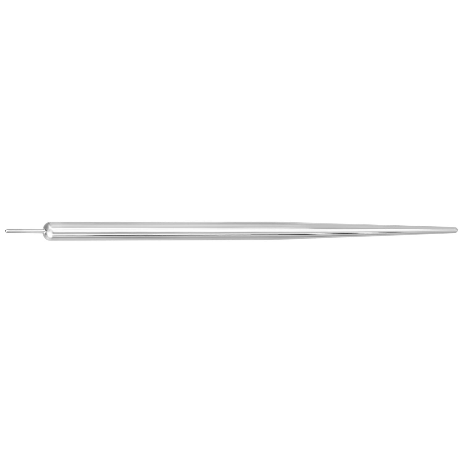 Broche droite 2,0 mm, 50 mm titane Broche droite en titane argenté, 2,0 mm d'épaisseur, 50 mm de longueur sur fond blanc