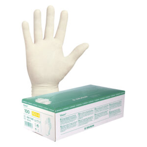 Gants blancs, non poudrés Vasco Sensitive sur emballage